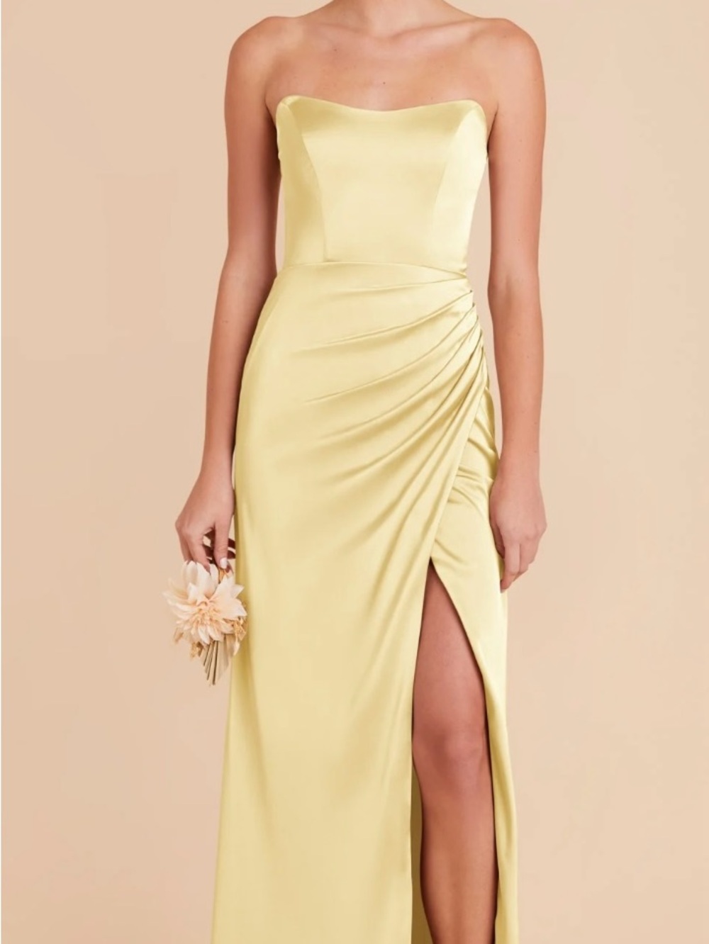 Birdy Grey Anne Dress– Lemon Sorbet Matte Satin